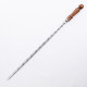 Stainless skewer 670*12*3 mm with wooden handle в Балашихе