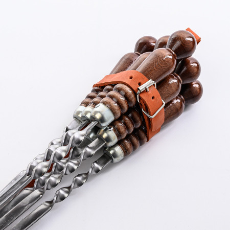 A set of skewers 670*12*3 mm in a leather quiver в Балашихе
