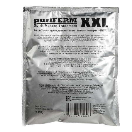 Turbo yeast alcohol "PuriFerm XXL" (350 gr) в Балашихе