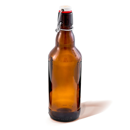 Бутылка темная стеклянная с бугельной пробкой 0,5 литра в Балашихе