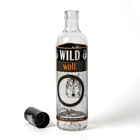 Бутылка сувенирная "Волк" 0,5 литра в Балашихе