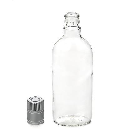 Бутылка "Фляжка" 0,5 литра с пробкой гуала в Балашихе